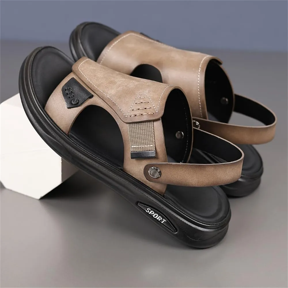 Genuine Leather Sandals Mens For Outdoor Sandals Mens Adjustable Strap Sandals Leather sandals
