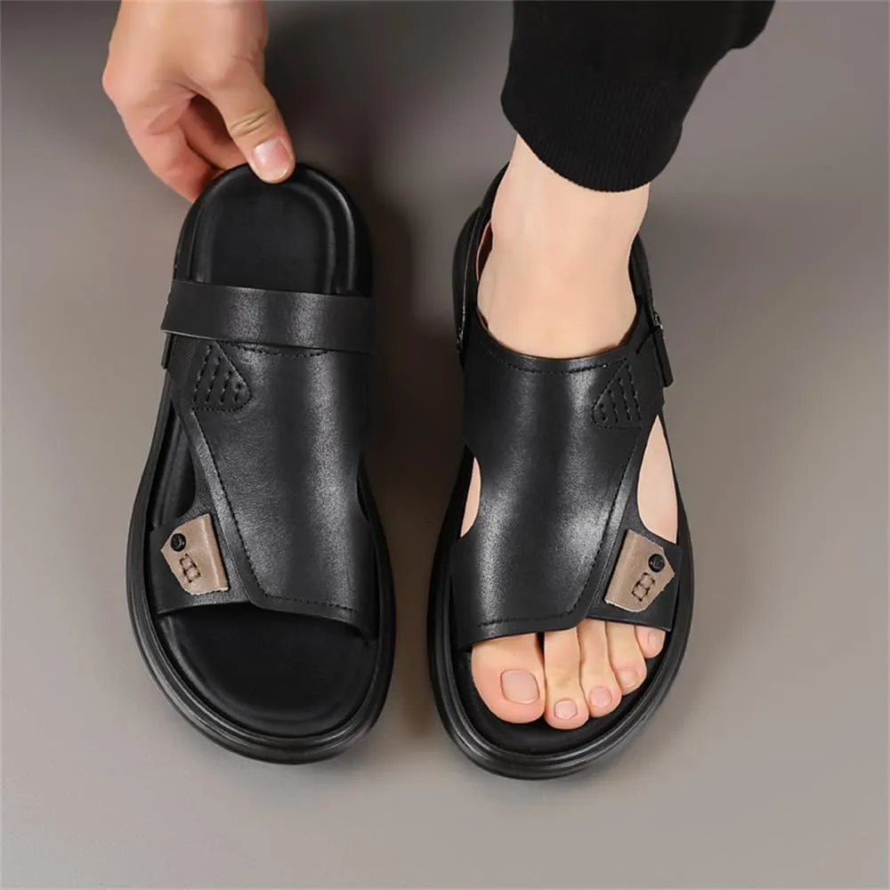 Genuine Leather Sandals Mens For Outdoor Sandals Mens Adjustable Strap Sandals Leather sandals