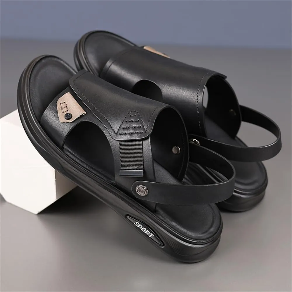 Genuine Leather Sandals Mens For Outdoor Sandals Mens Adjustable Strap Sandals Leather sandals