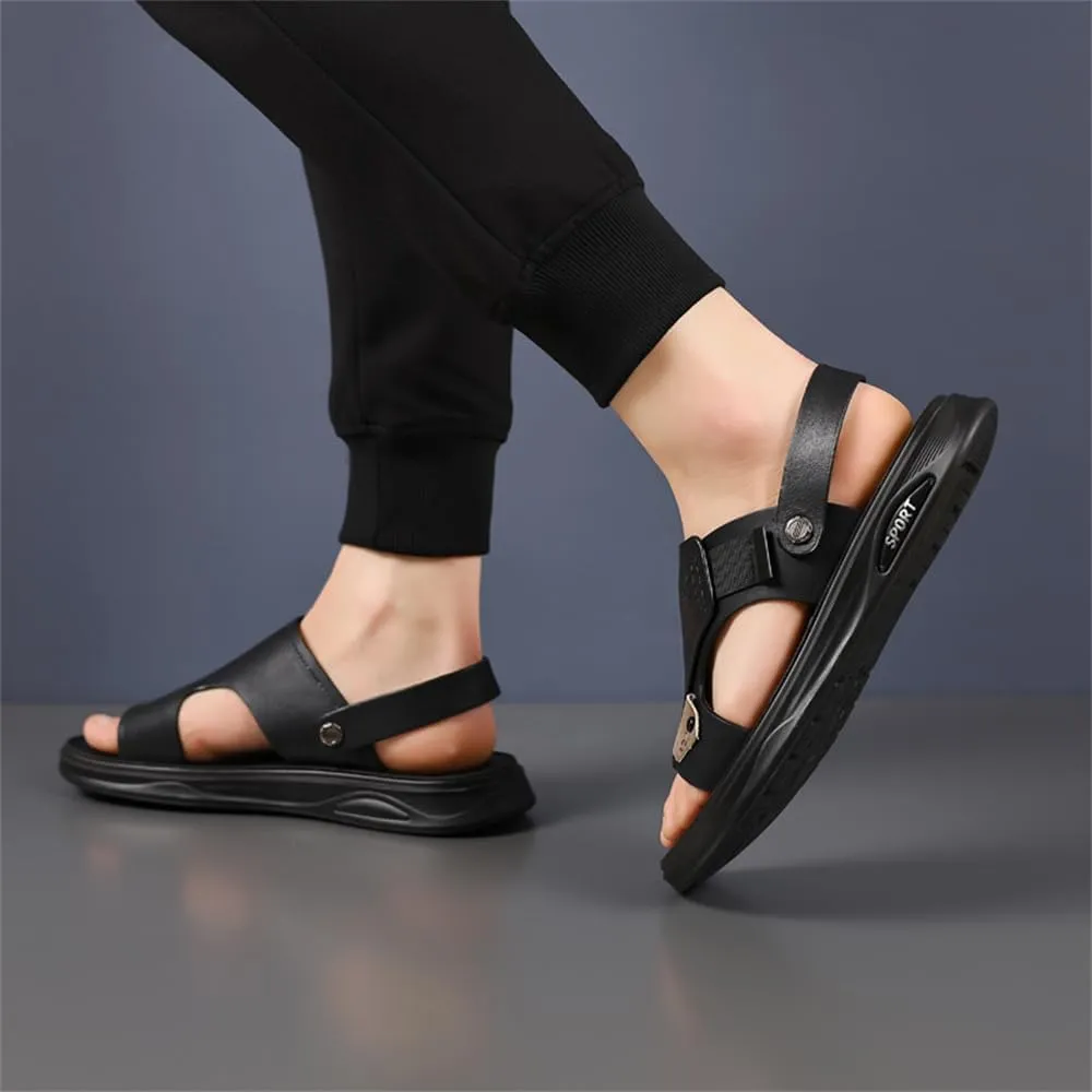 Genuine Leather Sandals Mens For Outdoor Sandals Mens Adjustable Strap Sandals Leather sandals