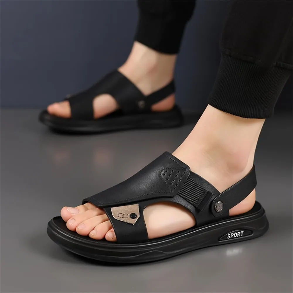 Genuine Leather Sandals Mens For Outdoor Sandals Mens Adjustable Strap Sandals Leather sandals