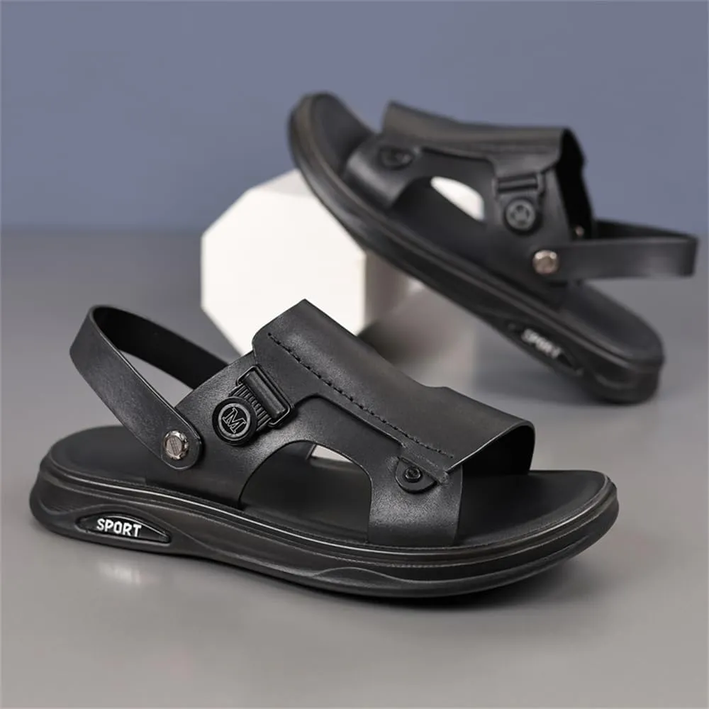 Genuine Leather Sandals Mens For Outdoor Sandals Mens Adjustable Strap Sandals