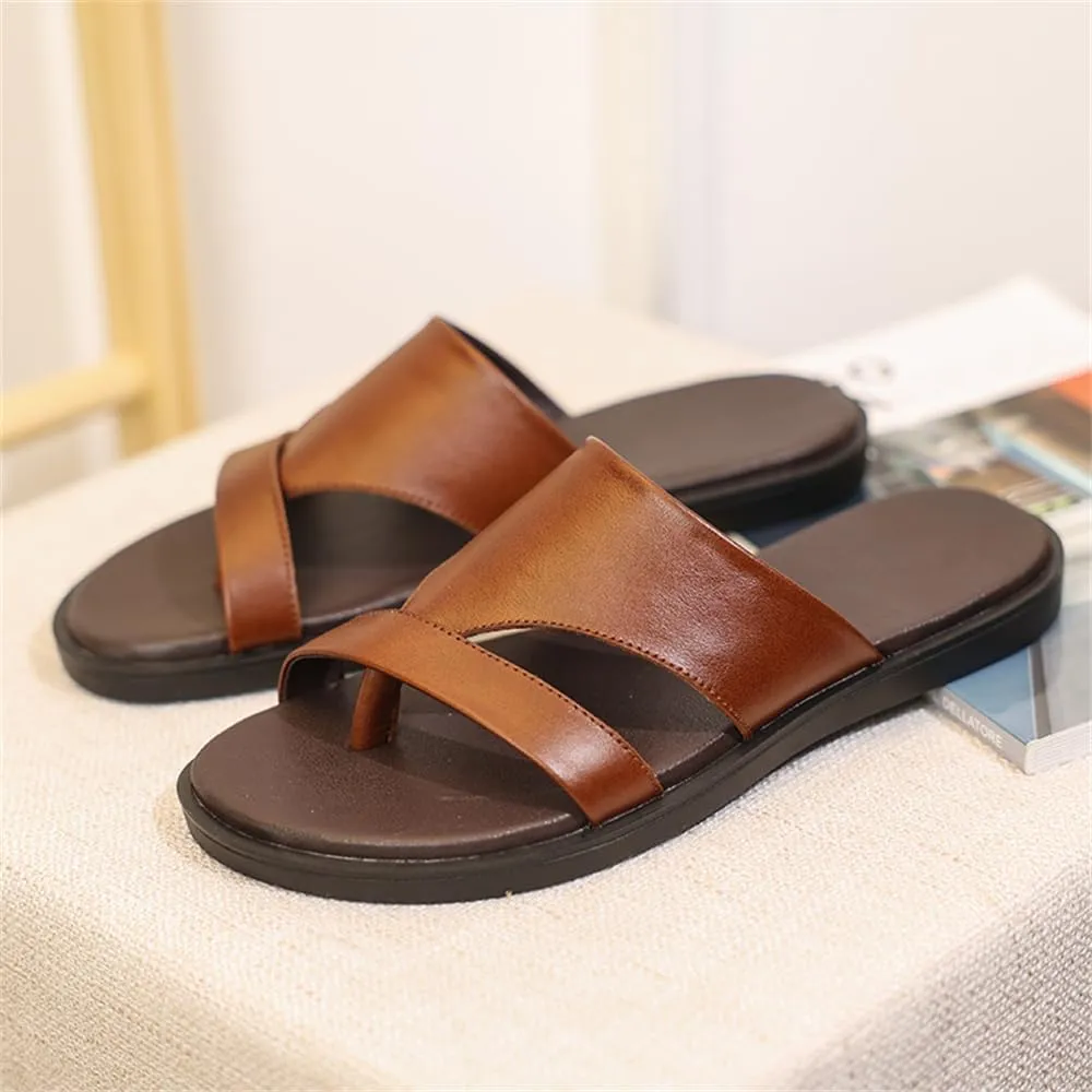 Genuine Leather Sandals Mens For Outdoor Sandals Mens Fashion Slippers