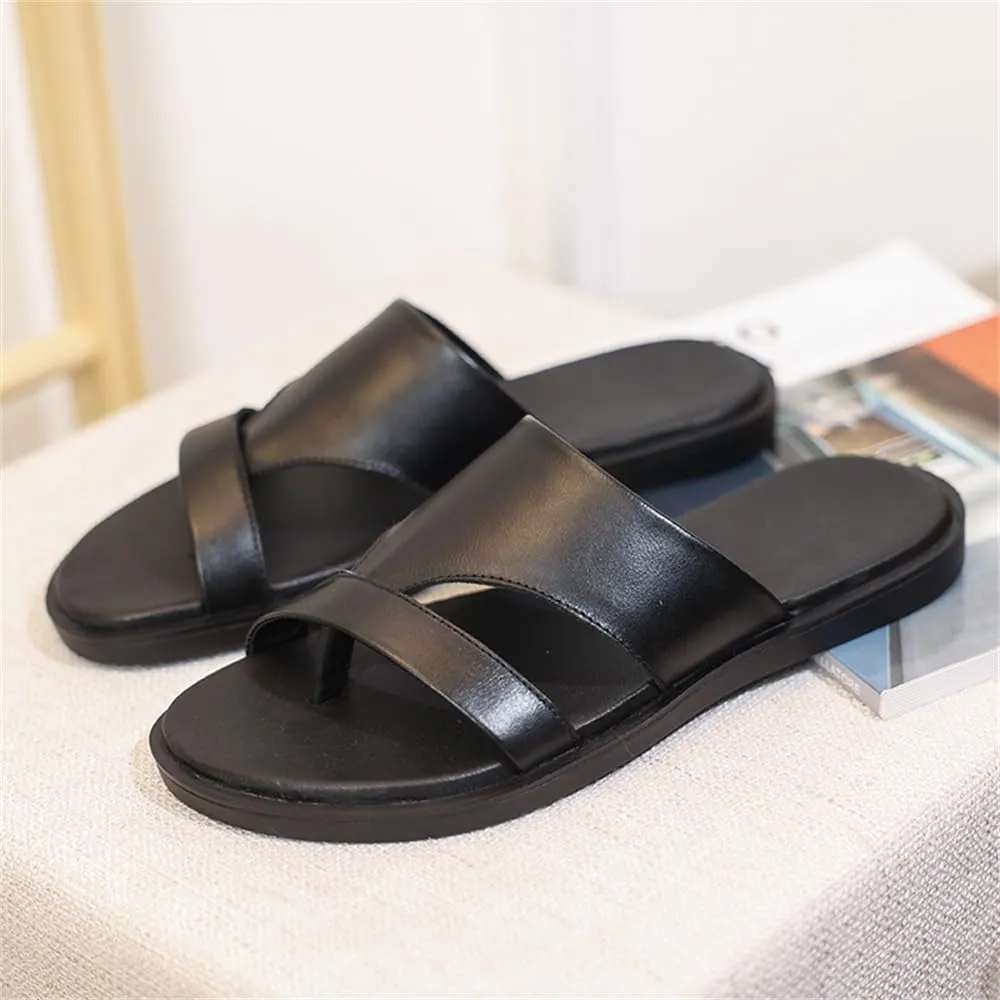 Genuine Leather Sandals Mens For Outdoor Sandals Mens Fashion Slippers