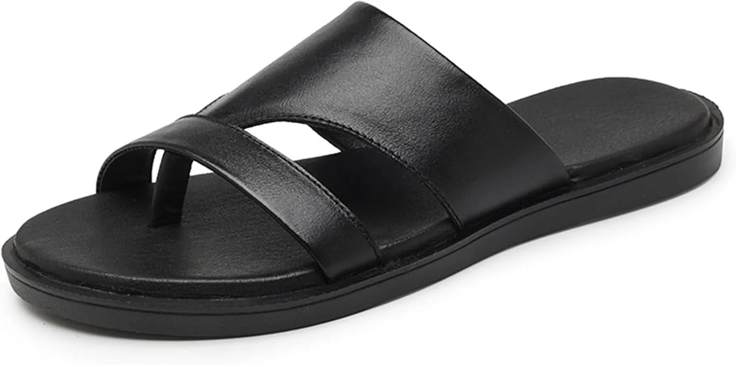 Genuine Leather Sandals Mens For Outdoor Sandals Mens Fashion Slippers