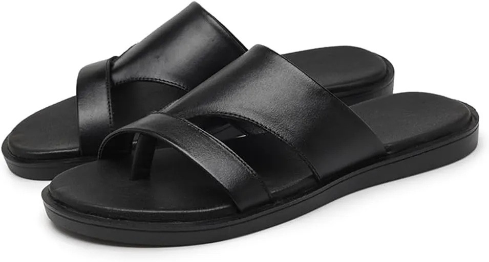 Genuine Leather Sandals Mens For Outdoor Sandals Mens Fashion Slippers
