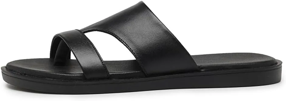 Genuine Leather Sandals Mens For Outdoor Sandals Mens Fashion Slippers