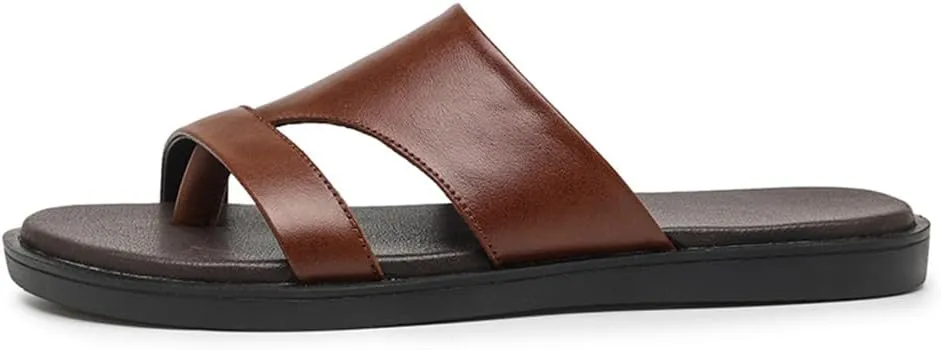 Genuine Leather Sandals Mens For Outdoor Sandals Mens Fashion Slippers