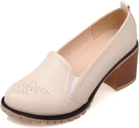 Gicoiz Mary Jane T Bar Womens Block Heel Office Work Shoes