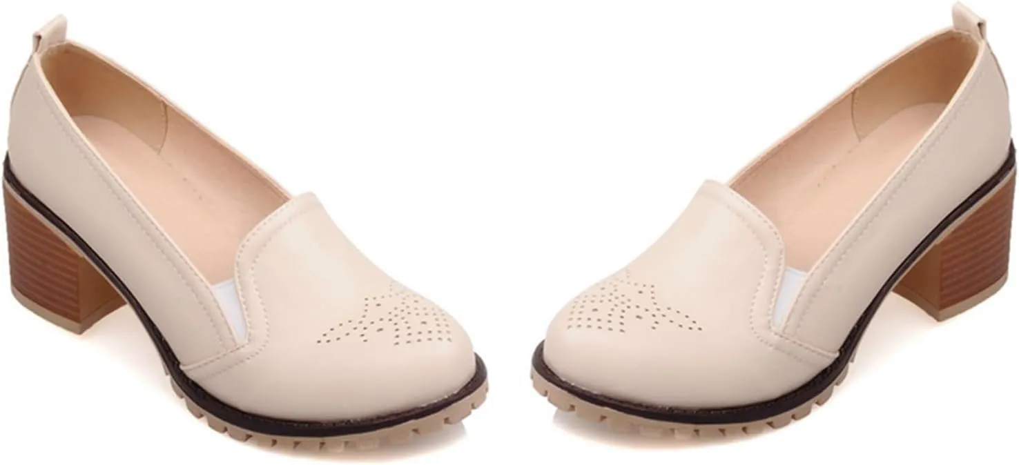 Gicoiz Mary Jane T Bar Womens Block Heel Office Work Shoes