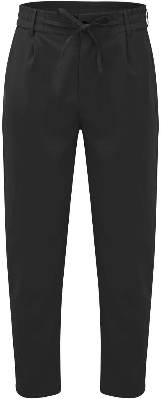 GIERIDUC Mens Casual Pants Relaxed Fit Husky Mens Elastic Waist Casual Mens Black Slim Fit Trousers Best Dress Pants for Men