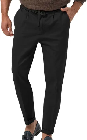 GIERIDUC Mens Casual Pants Relaxed Fit Husky Mens Elastic Waist Casual Mens Black Slim Fit Trousers Best Dress Pants for Men