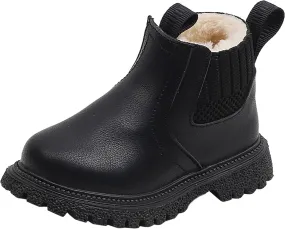 Girls Ankle Boots Breathable Faux Fur Fleece Lined Winter Snow Boots Toddler Kids Girls Boys Dress Boots Hiking Boots