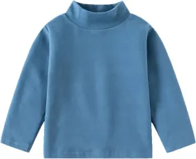 Girls Boys & Toddler Solid Crewneck Cotton Kids Shirt Girls Casual Tops Long Sleeve Crewneck Clothes
