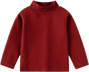 Girls Boys & Toddler Solid Crewneck Cotton Kids Shirt Girls Casual Tops Long Sleeve Crewneck Clothes