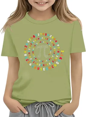 Girls Boys Short Sleeve T Shirts T Shirts 2025 Summer Kids Soft Comfortable Tops