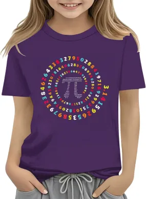 Girls Boys Short Sleeve T Shirts T Shirts 2025 Summer Kids Soft Comfortable Tops