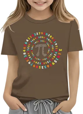 Girls Boys Short Sleeve T Shirts T Shirts 2025 Summer Kids Soft Comfortable Tops