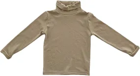 Girls Casual Tops Long Sleeve Turtleneck T-Shirt Boys Basic Solid Blouse Outfit for Toddler Baby Girl