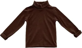 Girls Casual Tops Long Sleeve Turtleneck T-Shirt Boys Basic Solid Blouse Outfit for Toddler Baby Girl