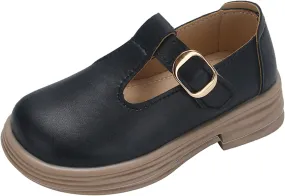 Girls Chunky Heel Mary Jane Dress Shoes School 𝗨niform T-Strap Ballet Flat𝘀 Toddler Sneaker Girls 12 Size Toddler