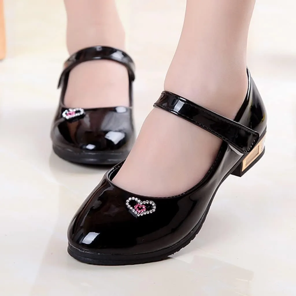 Girls Dress Shoes Mary Jane Shoes for Girls Low Heel Dress Shoes Party Wedding Flat for Little/Big Toddler Girl Shoes
