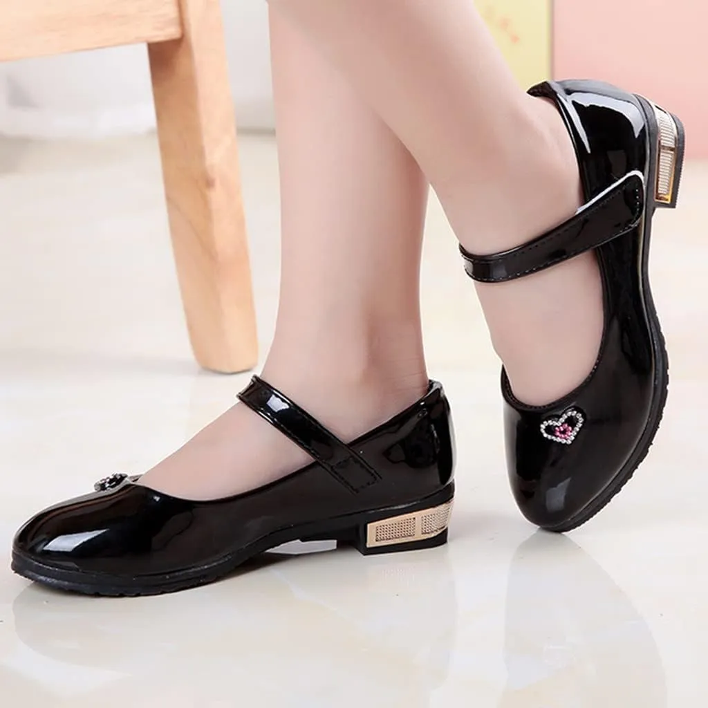 Girls Dress Shoes Mary Jane Shoes for Girls Low Heel Dress Shoes Party Wedding Flat for Little/Big Toddler Girl Shoes