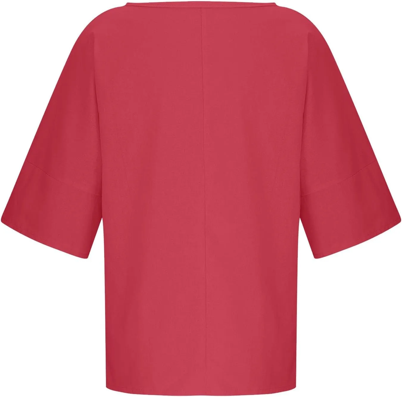 Girls Loose Tunic Tops 3/4 Sleeve Crewneck Summer Kids Oversized T Shirts Plain School Basic Tee Cool Casual