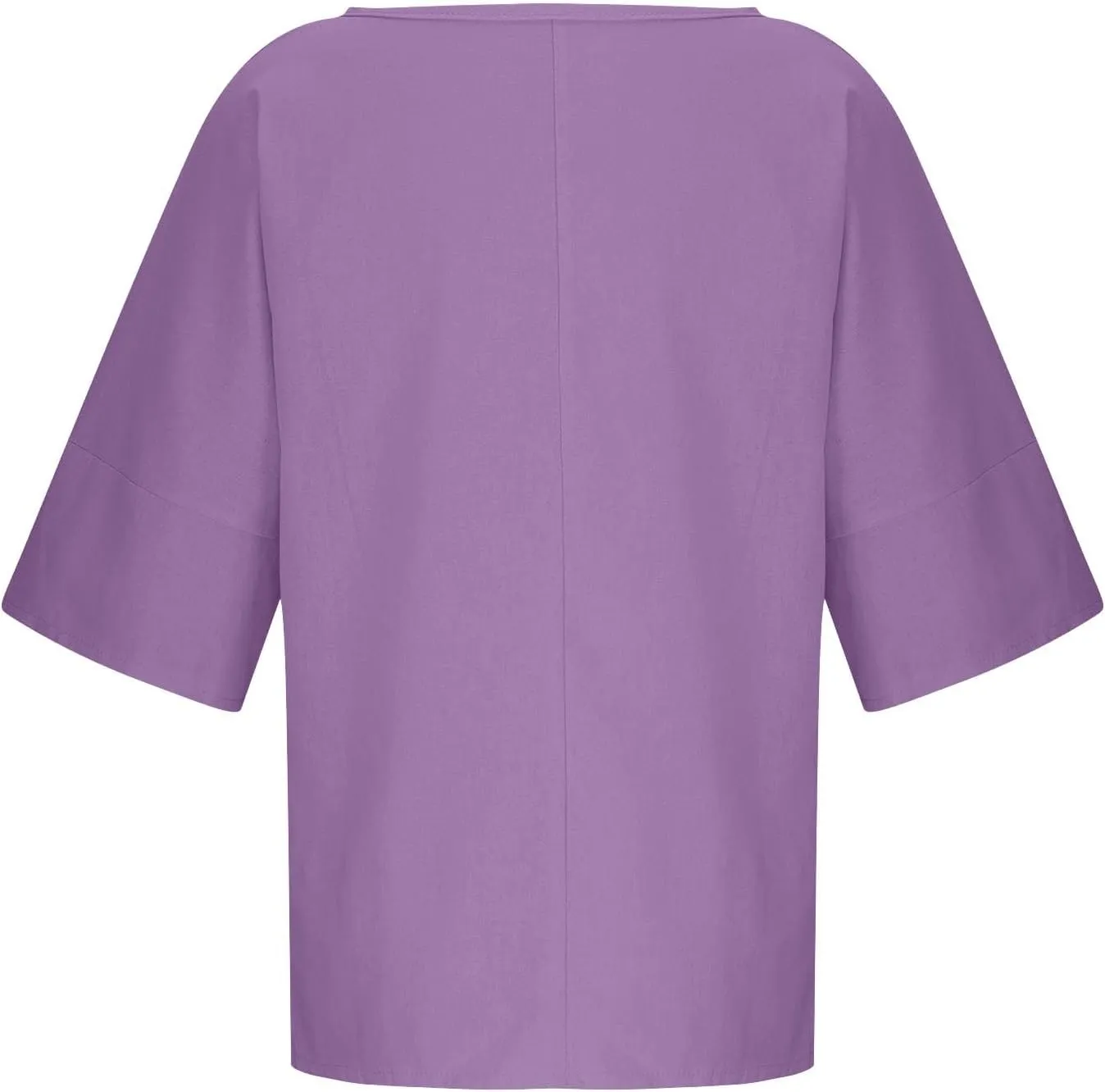 Girls Loose Tunic Tops 3/4 Sleeve Crewneck Summer Kids Oversized T Shirts Plain School Basic Tee Cool Casual