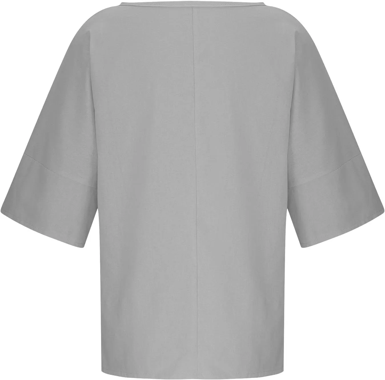 Girls Loose Tunic Tops 3/4 Sleeve Crewneck Summer Kids Oversized T Shirts Plain School Basic Tee Cool Casual