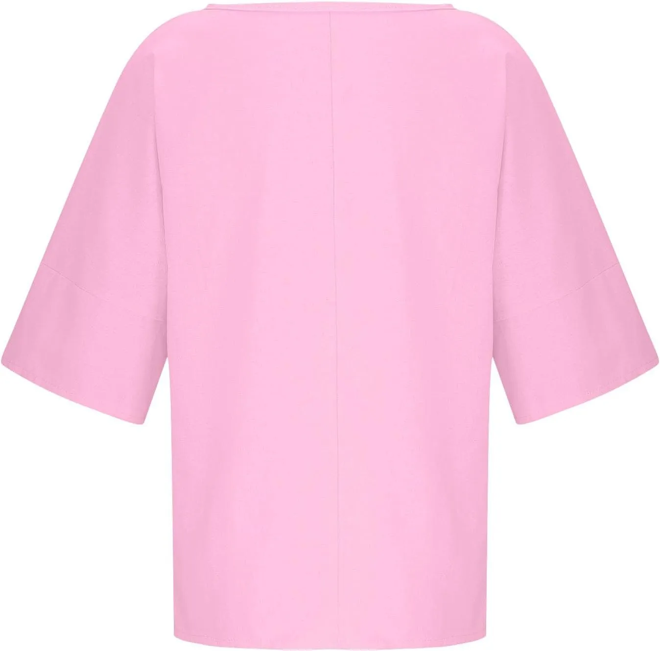 Girls Loose Tunic Tops 3/4 Sleeve Crewneck Summer Kids Oversized T Shirts Plain School Basic Tee Cool Casual