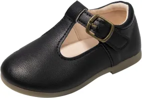Girls Mary Jane Dress Shoes School niform T-Strap Ballet Flat Toddler Little Kid Soft Sole Performance Shoes