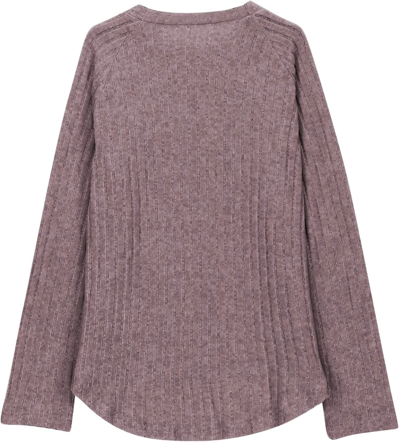 Girls Ribbed Long Sleeve Shirts Casual Crewneck Blouses for Girls Solid Color Loose Fit Tunic Tops Fall Knit Tops