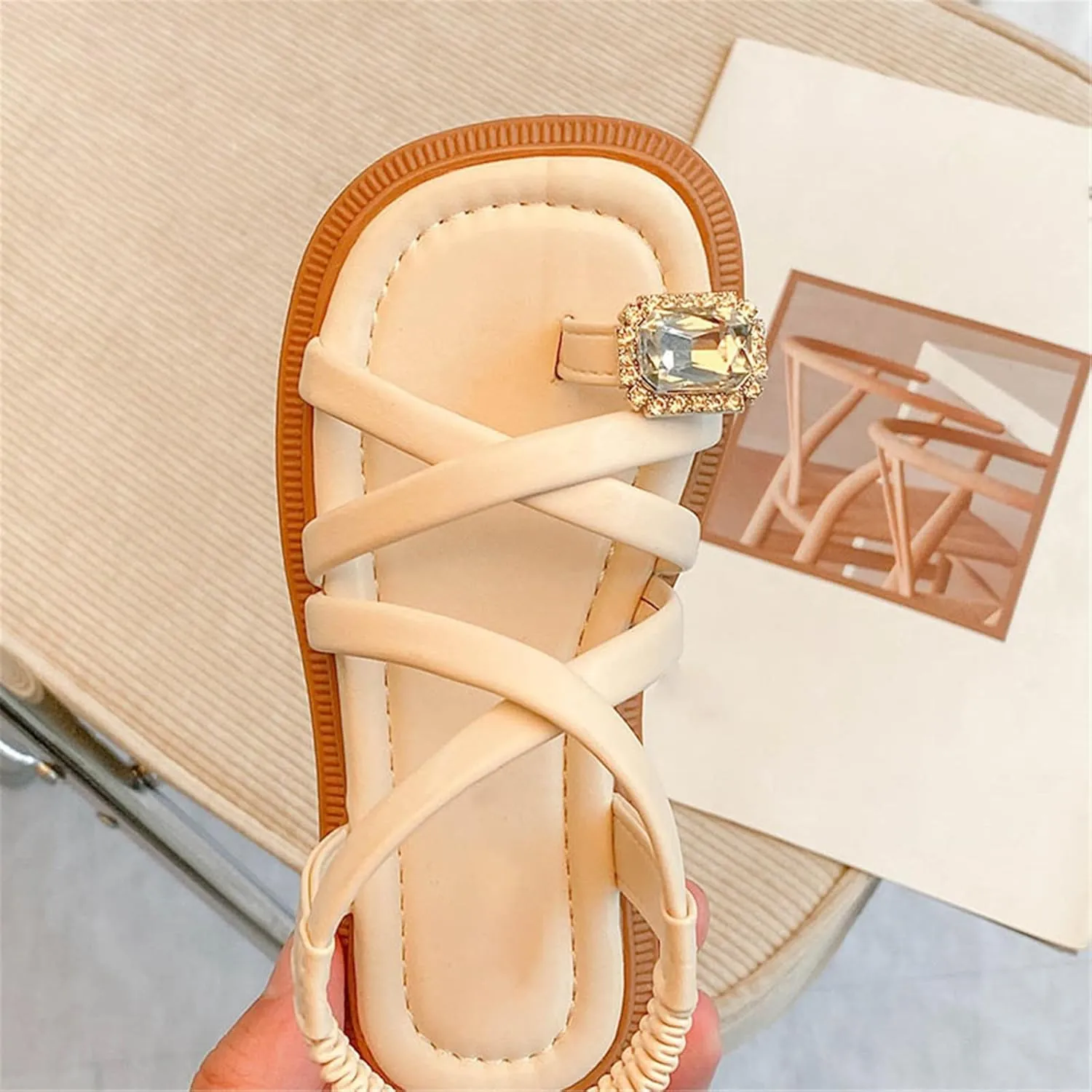Girls Sandals Open Toe Cute No Heels Dress Sandals Strappy Design Summer Shoes Toddler/Little Shoes For Girls Size 4
