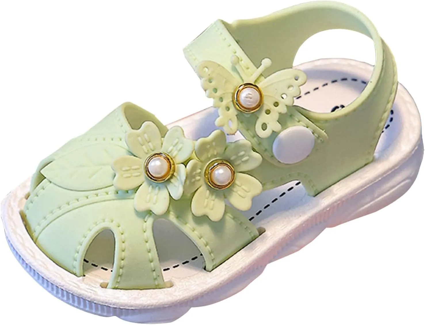 Girls Sandals Size 12 Children Shoes Comfortable Flat Sandals Fashionable Toe Covering Children Toddler Sandals