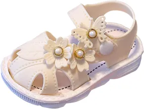 Girls Sandals Size 12 Children Shoes Comfortable Flat Sandals Fashionable Toe Covering Children Toddler Sandals