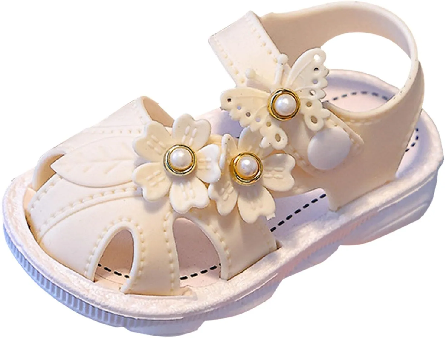 Girls Sandals Size 12 Children Shoes Comfortable Flat Sandals Fashionable Toe Covering Children Toddler Sandals