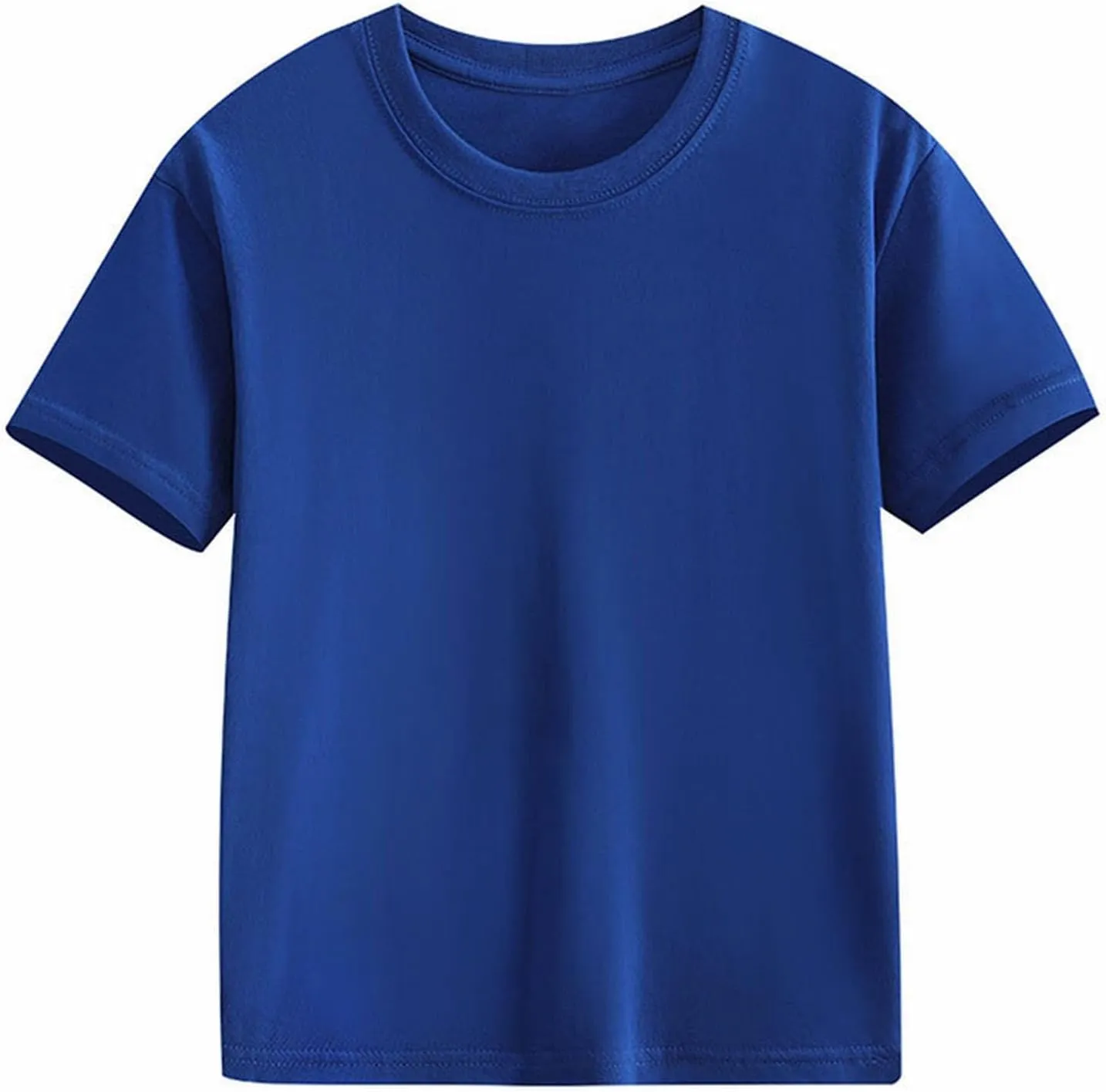 Girls Short Sleeve T-Shirt Basic Solid Tees Crewneck Tops for Tween Girls Loose Blouse Preppy T-Shirt Athletic Tops