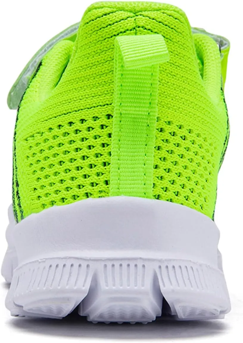 Girls Sneakers, Fashion Athletic Running Sports Sneakers Kids Breathable Mesh Lace Up Walking Shoes
