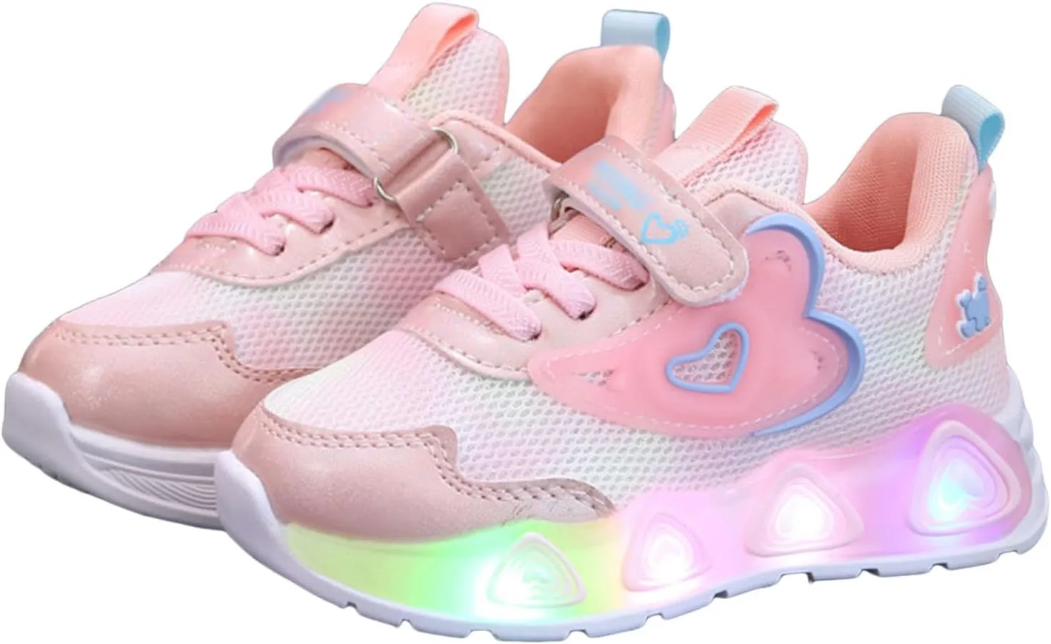 Girls Sneakers, Fashion Athletic Running Sports Sneakers, Kids Cute Princess Lace Up Walking Shoes