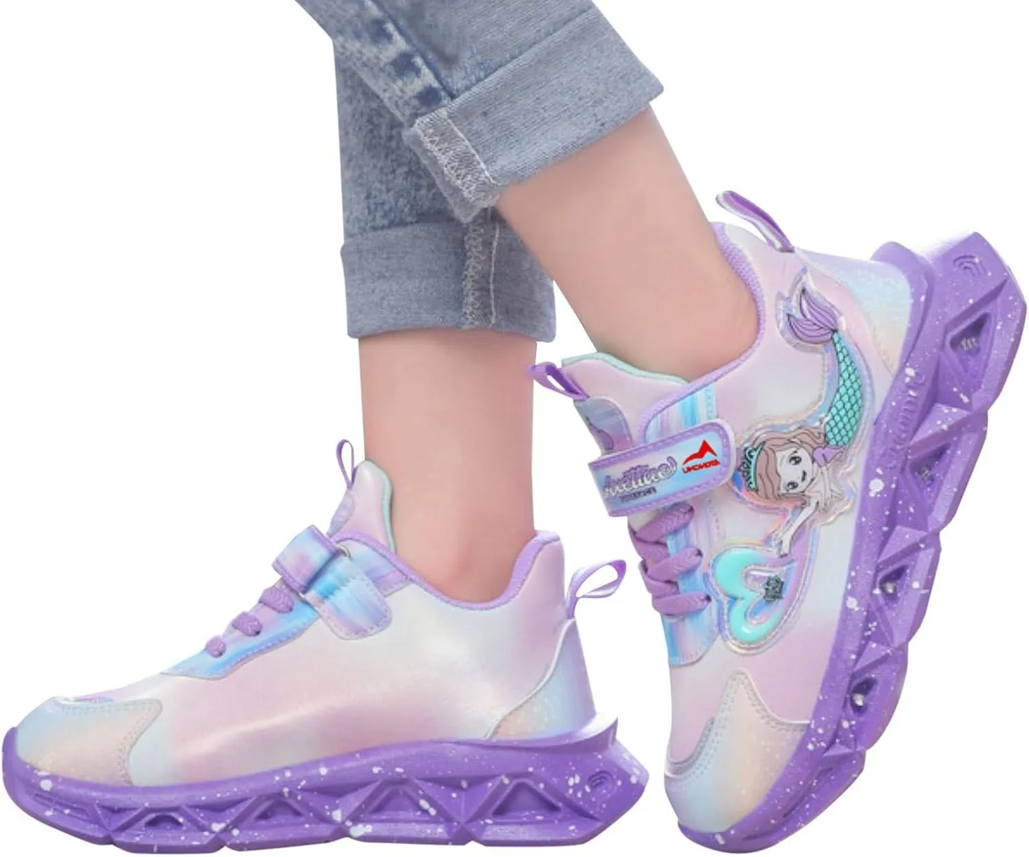 Girls Sneakers, Fashion Athletic Running Sports Sneakers, Kids Cute Princess Lace Up Walking Shoes