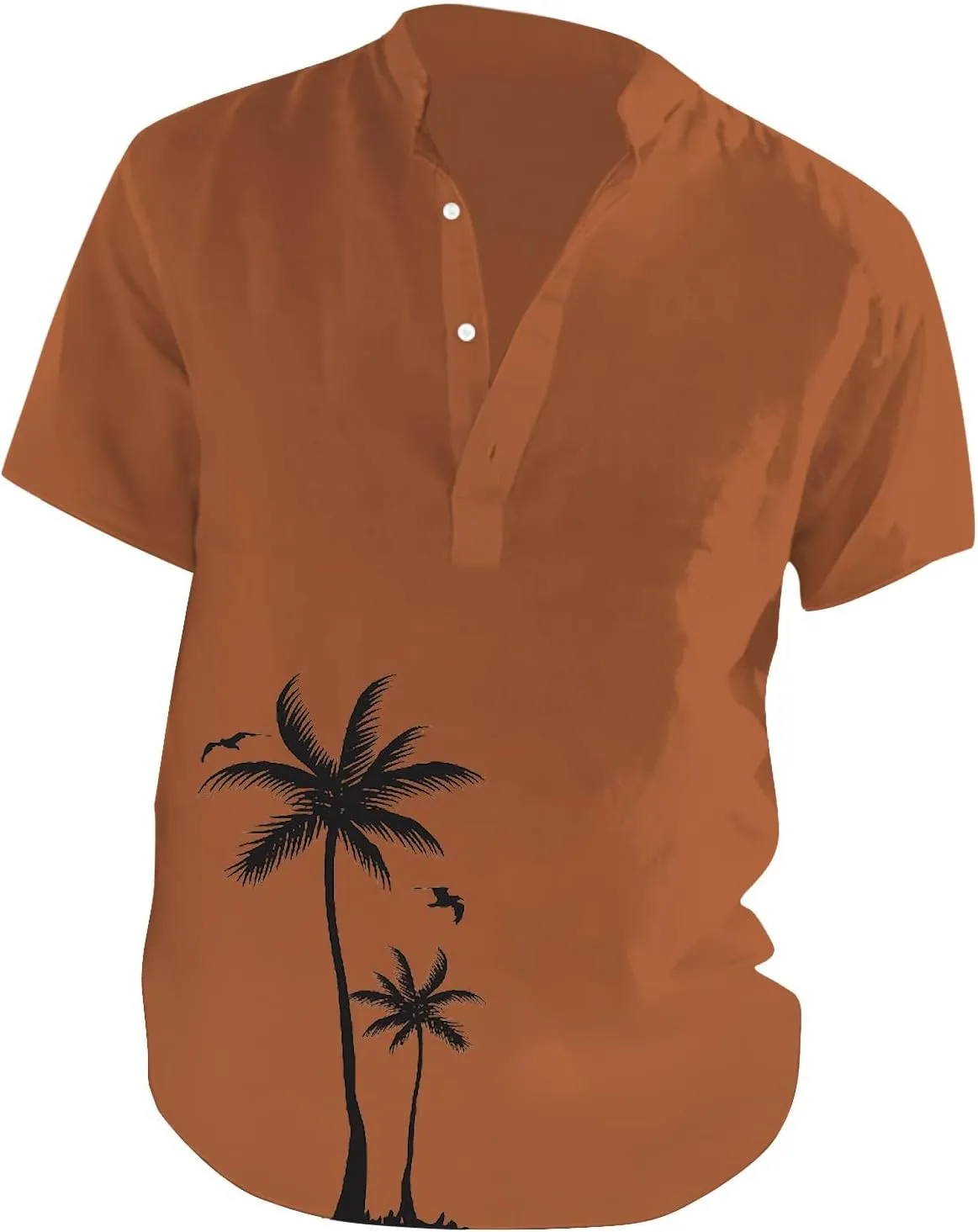 Hawaiian Shirt for Men Summer Button Short Sleeve Tropical Aloha Shirts Lightweight Drying Beach Wedding Henley Shirts