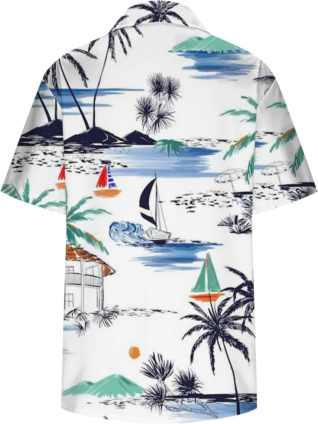 Hawaiian Shirts for Women Summer Beach Shirt Tropical Shirts Womens Hawaii Button Down Short Sleeve