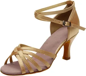 Heeled Sandals for Women Women's Open Toe Heeled Sandals Silver Heels Womens Chunk Low Heel Pump Sandal