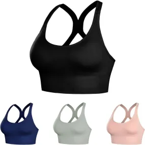 High Impact Sports Bras for Women,Womens Summer Running Bra Workout Crop Tank Tops Longline Sports Bra Push up
