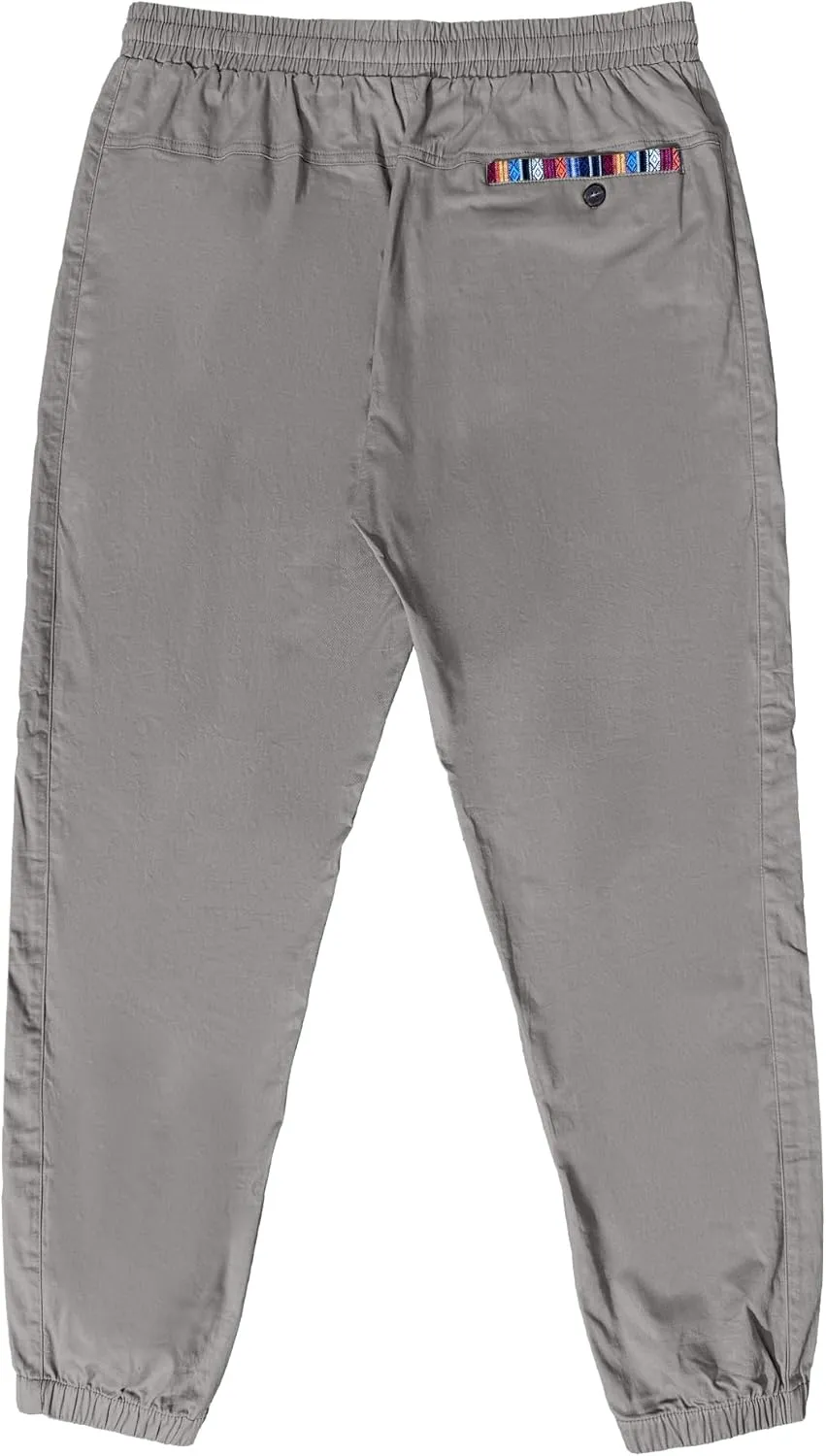 HOTake Mens Joggers Pants Elastic Waistband Khaki Pants Mens Drawstring Casual Pants with Signature Pockets