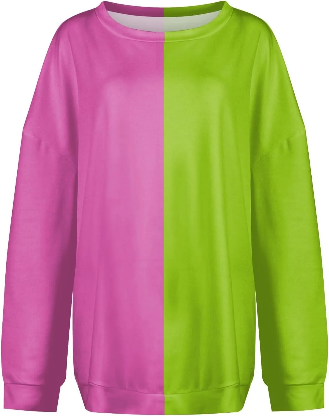 HTHLVMD Womens Sweatshirts Long Sleeve Crewneck Casual Striped Pullover Sweatshirts 2024 Outfits Fall Clothes for Women