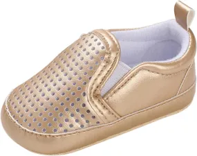 Infant Baby Mesh Hollow Leather First Walking Shoes Toddler Soft Sole Slip On Solid Color Platform Casual Sneakers
