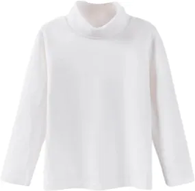 Infant Long Sleeve Turtleneck Tee Kids Shirts High Collar Tops Unisex Girls Boys Pullover Casual Shirts