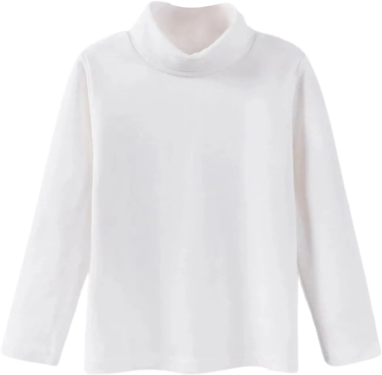 Infant Long Sleeve Turtleneck Tee Kids Shirts High Collar Tops Unisex Girls Boys Pullover Casual Shirts